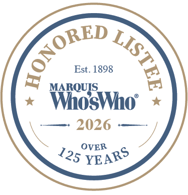 Marquis Who’s Who 2026 Honored Listee badge